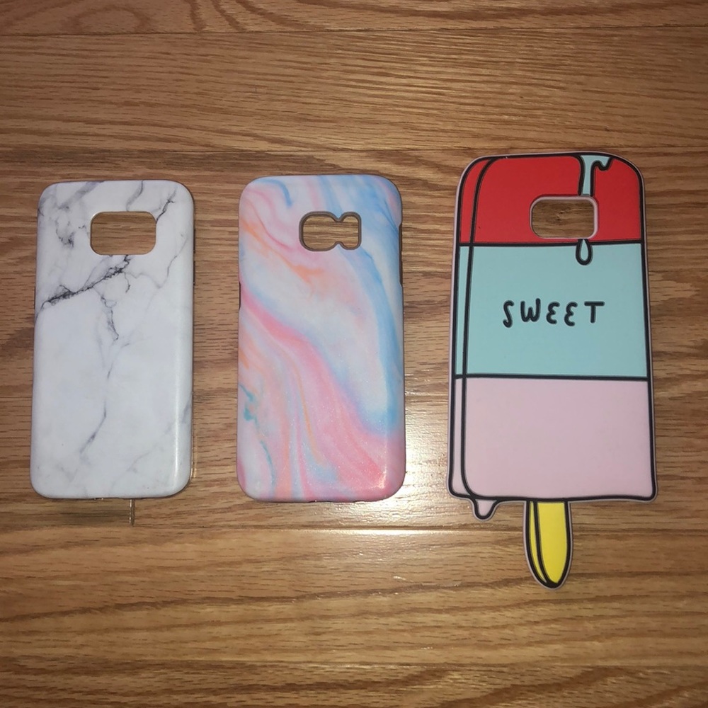 Bundle of 3 Samsung s7 phone cases
